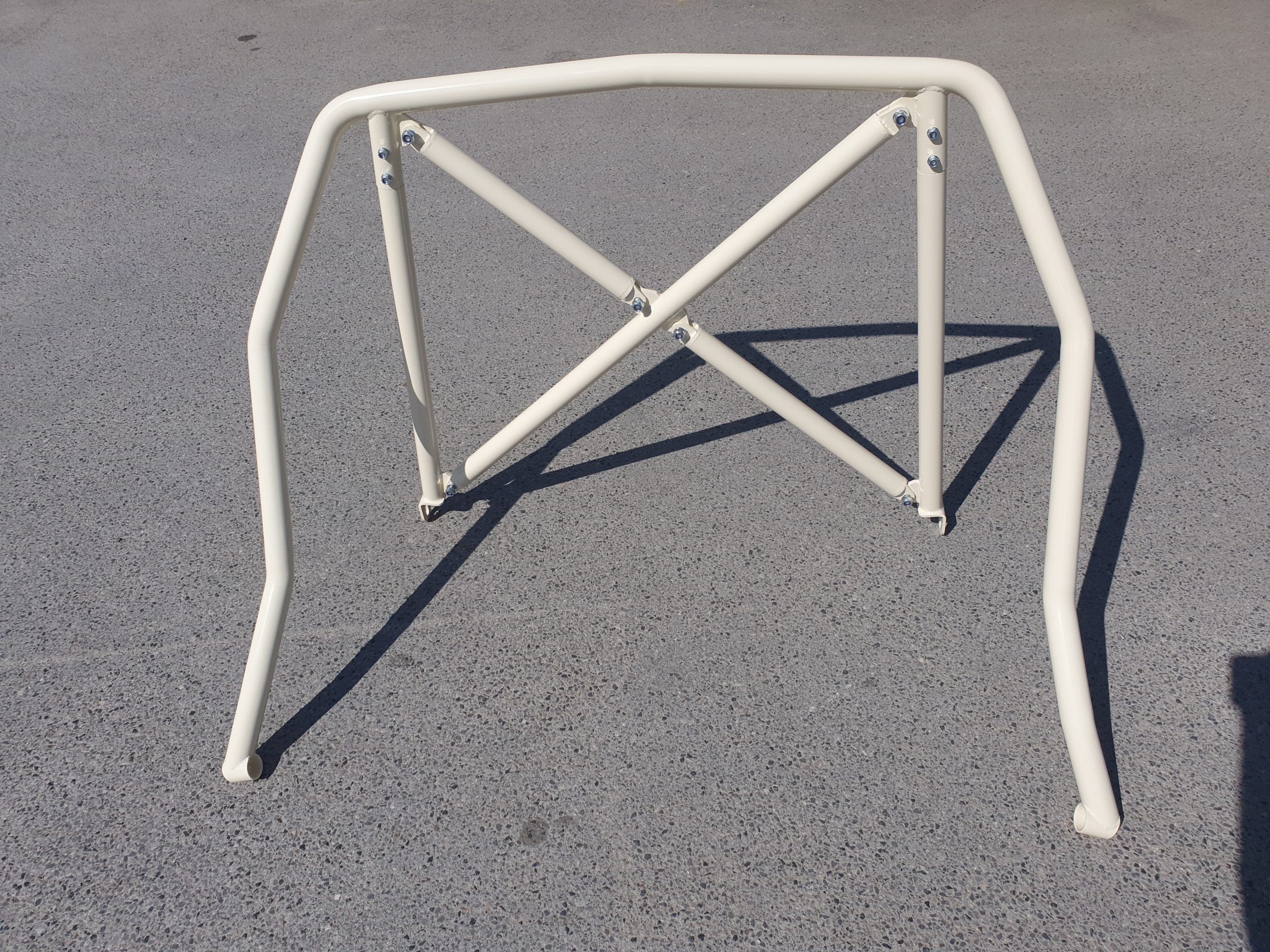 Clubsport-Bügel, passend für Porsche 996 , inkl. Diagonal-Kreuz 3-teilig, Beige Pulver beschichtet (Sonderfarbe gegen Aufpreis)