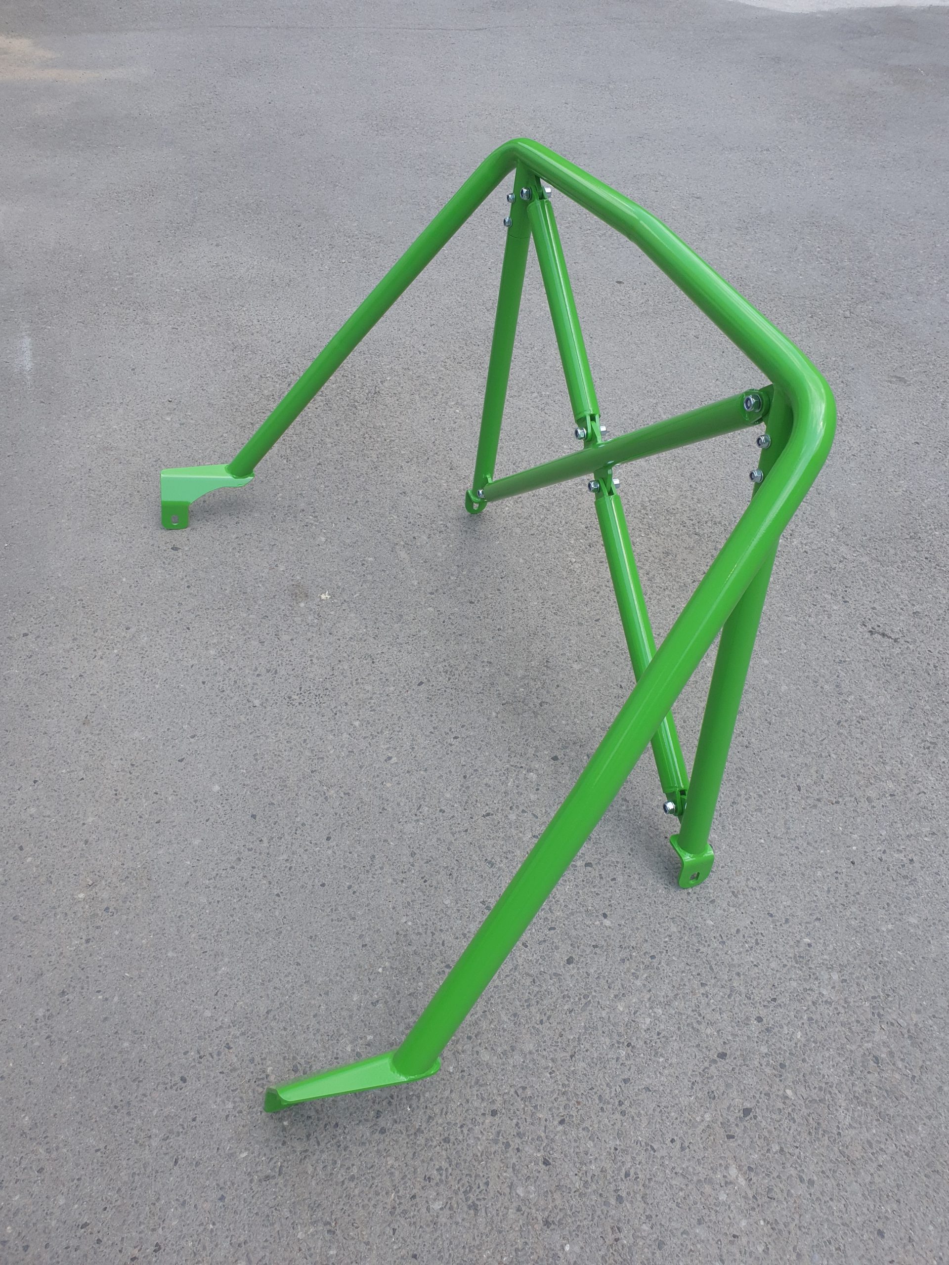 Clubsport-Bügel, passend für Porsche 911 G-Modell, inkl. Diagonal-Kreuz 3-teilig , Grün Pulver beschichtet (Sonderfarbe gegen Aufpreis)